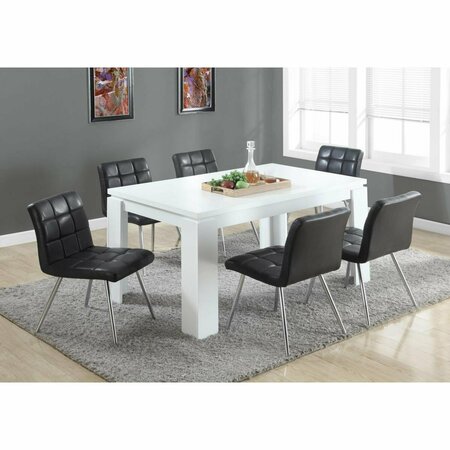 HOMEROOTS 30.5 in. White Particle Board Hollow Core Laminate & MDF Dining Table 332588